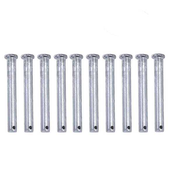 Carbon Steel Locating Pin 10pcs Flat Head Cylindrical Used In Industrial Machinery Manufacturing 10x80mm Durable Design