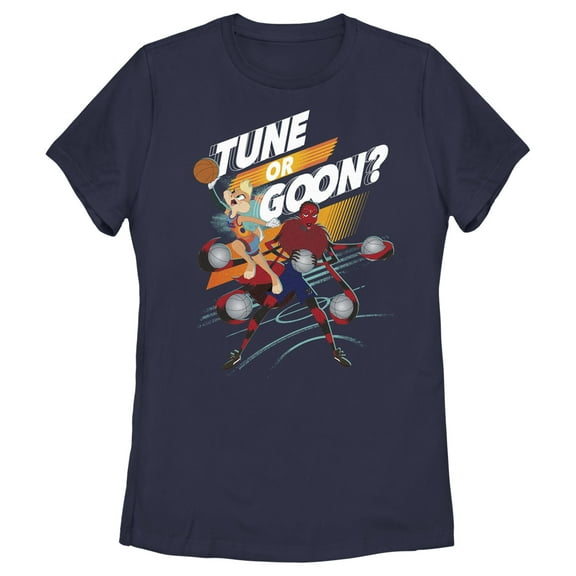 Women's Space Jam: A New Legacy Tune or Goon?  Graphic Tee Navy Blue Small