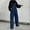 Dark Blue, variant on JFGHDG Overalls for Women Denim Jumpsuits Adjustable Strap Baggy Wide Leg Jean Overalls with Pockets Dark Blue S