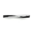 thumbnail image 4 of 925 Sterling Silver Stackable Expressions Twisted Black Enameled Ring Size: 5; for Adults and Teens; for Women and Men, 4 of 5