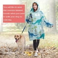 thumbnail image 4 of Wearable Oversized Blanket,LightBlue Dinosaurs Eggs Palms Pattern Wearable Blanket Hoodie for Adults,Cozy Hooded Blankets with Super Pockets,Super Warm Fuzzy Pullover for Women & Men, 4 of 6