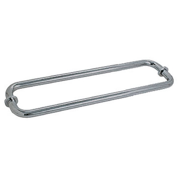 CRL BM12X12BN Brushed Nickel 12" BM Series Back-to-Back Tubular Towel Bars With Metal Washers