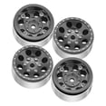 thumbnail image 2 of maskred 8-Spoke 28.5mm Metal Wheel Rims For 1/18 1/24 1.0 Inch Trx4m Crawler RC Car Part Black, 2 of 6
