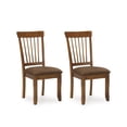 thumbnail image 1 of Bowery Hill Upholstered Dining Side Chair in Rustic Brown (Set of 2), 1 of 8