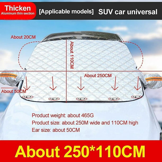 Car Windshield Cover Winter Thickening Magnetic Antifreeze Sunshade
