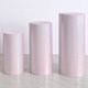 thumbnail image 1 of Uxcell Conjunto de 3 Fundas de Espandex para Cilindro, Funda para Plinto, Rosa Claro (Tela Reflectante-Large), 1 of 5