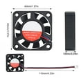 thumbnail image 2 of Bearing Fan 5V 4010 Extruder Hot End Coolers Radiator Hot End Fan 40x40x10mm for XL Printer Accessories, 2 of 8