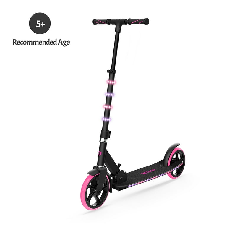 Jetson Helix 8 and older Light up Folding Kids Kick Scooter Pink Walmart