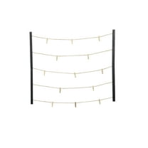 Melannco 31-inch by 26-inch MDF 30 Clip String Collage in Black