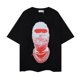 thumbnail image 1 of Camiseta para Hombre 2024 Camiseta para Hombre Carta enmascarada Estampado para Hombre Casual Manga Corta Algodón Suelto Manga Corta Top, 1 of 5