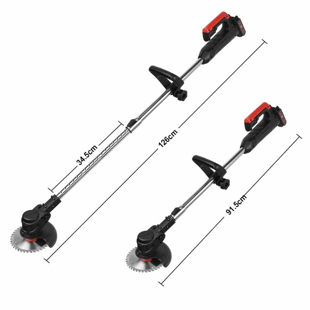 Cordless Weed Eater String Trimmer, Lightweight Push Lawn Mower ,24V Li-Ion Battery Powered for Garden and Yard