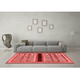 thumbnail image 3 of Ahgly Company Indoor Rectangle Abstract Red Contemporary Area Rugs, 5' x 7', 3 of 4
