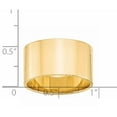 thumbnail image 2 of Primal Gold 10 Karat Yellow Gold 12mm Engravable Flat Band Size 7, 2 of 4