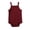 Red, variant on Summer Baby Boys Bodysuits Striped Ribbed Sleeveless Snap Crotch Romper Outfits for Play White 80