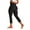Black#2, variant on LEBONYARD Plus Size Pants for Women,Womens Casual Solid Elastic High Waist Lifting Leggings Outdoor Fitness Running Climbing Flap Pocket Yoga Pants Black L