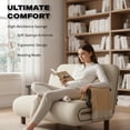 thumbnail image 4 of Sofá Cama Reclinable Plegable 5 Posiciones, Sofá Convertible en Cama, Multifuncional con Almohada, Ideal para Salas, Dormitorios, Oficinas, 4 of 4