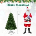 thumbnail image 3 of Costway 5 FT Artificial Christmas Tree with 510 Branch Tips, 400 Warm White LED Lights, 3 of 10