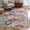 Rust, variant on 5 x 8 ft. Rust Distressed Floral Area Rug