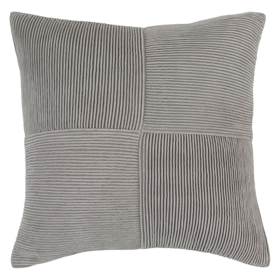 Surya Conrad Poly Fill 22" Square Pillow in Gray