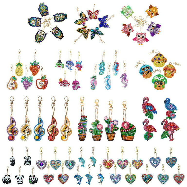 FairySandy 20 Pcs Diamond Painting Keychains Kits Cross Diamond Art  Keychains Religious Diamond Painting Key Chain Diamond Keychains Diamond  Art