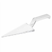 Party Essentials Heavy Duty Plastic Cake Server/Pie Cutter/Pastry Slicer/Spatula for Serving Pizza, 1-Count, Clear