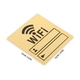 thumbnail image 2 of Minkissy High Definition Golden Mirror WiFi Sign Wall Sticker for Restaurant Office and Salon, 2 of 6