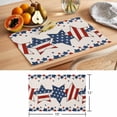 thumbnail image 6 of Independence Day Placemats Set of 1, Burlap American Flag Blue and Red Stars Non-Slip Place Mats Washable Table Mats for Kitchen Dining Table Decorations Indoor/Outdoor, 6 of 9