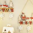 thumbnail image 5 of Letrero festivo de Navidad colgante de madera, adorno colgante de árbol de Navidad de moda para decoración del hogar, árbol de puerta principal, 5 of 5