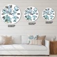 thumbnail image 4 of Designart 'Eucalyptus Leaves And Succulents' Traditional Wall Clock, 4 of 5