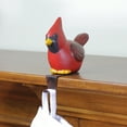 thumbnail image 3 of 5.5" Red and Black Sitting Cardinal Bird Christmas Stocking Holder, 3 of 3