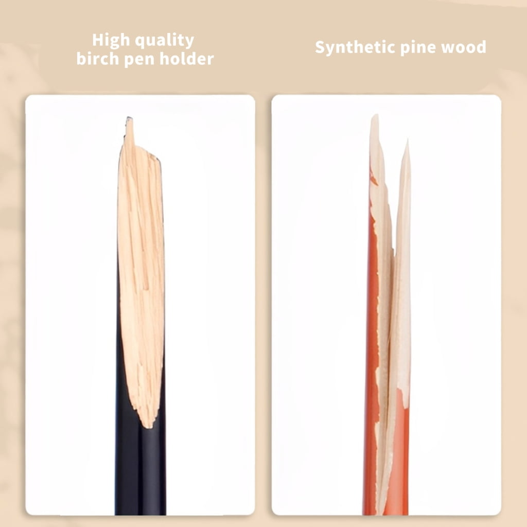10Pcs Wooden Handle Watercolor Brush Synthetic Bristles Paint Brushes for Artist