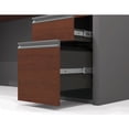 thumbnail image 5 of Bestar  Connexion 72W L Shaped Desk with Storage Drawers Slate & Sandstone, 5 of 5