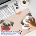 thumbnail image 4 of Long Mouse Pads for Desk,Pug and Donut Desk Mats on Top Of Desks, Desk Mouse Pad Extra Large with 3mm Non-Slip Base and Stitched Edge for Gaming,Office,Work,Home 31.5"x11.8", 4 of 6