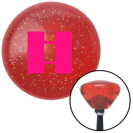 American Shifter Pink Lieutenant Orange Retro Metal Flake Shift Knob with M16 x 1.5 Insert Shifter