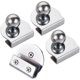 thumbnail image 3 of Juego de 4 manijas para puertas de vidrio, sin perforaciones, para vitrinas de vidrio de 5 a 8 mm, 3 of 5