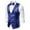 Blue, variant on TMOYZQ Men's Sparkly Glitter Sequins Formal Suit Vests V-Neck Sleeveless Business Dress Waistcoat Wedding Party Shiny Tuxedo Vest with Pockets + Bow Tie Set