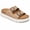 Chestnut, variant on Women's Chunky Platform Clog Sandals - Adjustable Buckle Suede Slides with Arch Support Waterproof for Daily Wear, Chestnut Size 8