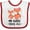 White and Red, variant on Inktastic Cute Kawaii Fox My Bubbe Loves Me Boys or Girls Baby Bib