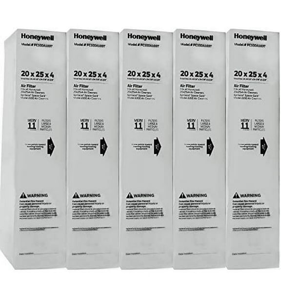 Honeywell FC100A1037-5 20" x 25" Merv 11 Filter Media (Pack of 5)