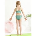 thumbnail image 6 of Usaibhir Girls Swimsuit Solid Swimwear Kids 2 Piece Bathing Suits Bikini Set Teen Girls 8-13 Years, 6 of 8