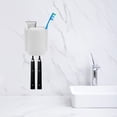 thumbnail image 3 of 1 juego de soporte para cepillos de dientes y pasta de dientes de pared, organizador multifunción para baño, soporte para cepillos de dientes y portavasos para pasta de dientes., 3 of 6