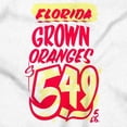 thumbnail image 2 of Florida Grown Oranges Food Poster Crewneck T Shirts Boy Girl Teen Brisco Brands X, 2 of 5