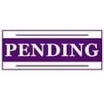 thumbnail image 1 of Printtoo Pending Self Inking Rubber Stamp Pre-Inked Office Stamp- Home Office Business Stationery, 47 x 20 mm Purple, 1 of 7