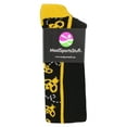 thumbnail image 2 of MadSportsStuff Crazy Socks with Bumble Bees Over the Calf (Black/Gold, Medium), 2 of 2