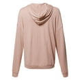 thumbnail image 2 of FashionOutfit Women's Casual Solid Loose Fit Drop Shoulder Long Sleeve Sweatshirt, 2 of 4