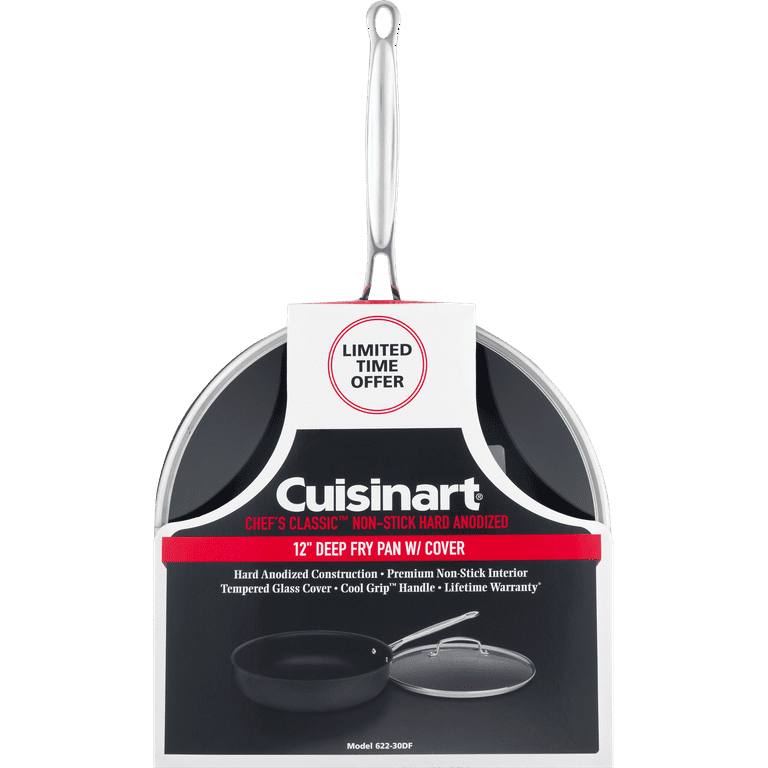 Cuisinart 622-30DF Chef's Classic Nonstick Hard-Anodized 12-Inch Deep Fry  Pan with Cover - Bed Bath & Beyond - 23131817