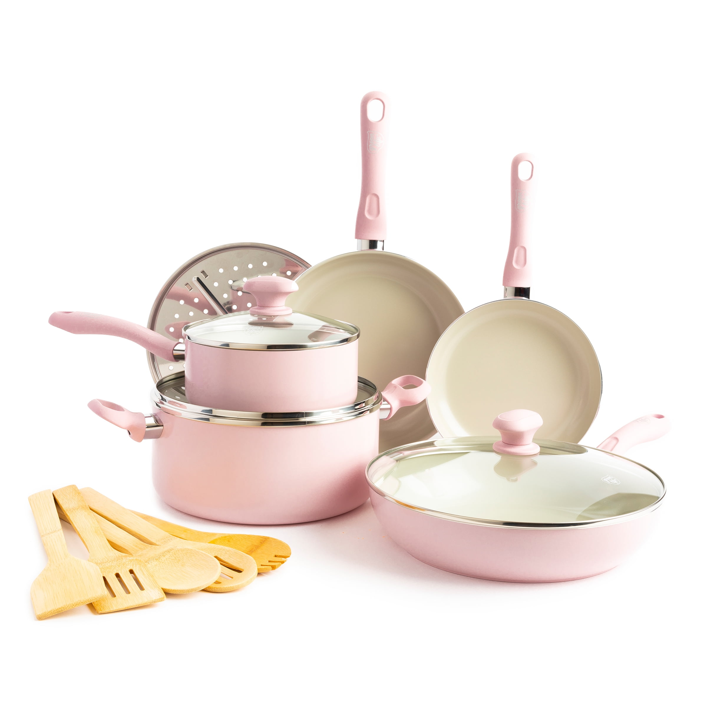 Thyme & Table Non-stick 12 Piece Gold Pots and Pans Cookware set for sale online 