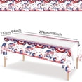 thumbnail image 3 of Xihbxyly Mantel Del 4 de Julio, Diseño de Bandera Patriótica, Combinación de Colores Rojo, Blanco y Azul, Decoración Del Día de La Independencia, Ligero, Fácil de Limpiar, para Uso En Interiores y Ex, 3 of 7