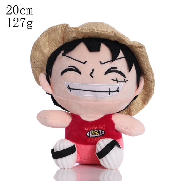 Jouets en Peluche Kawaii une Pièce Hélicoptère en Peluche Dessin Animé Jouet Adorable 25 cm Luffy Hélicoptère Sabo Poupées en Peluche Mignon Cadeau pour Garçon Enfant