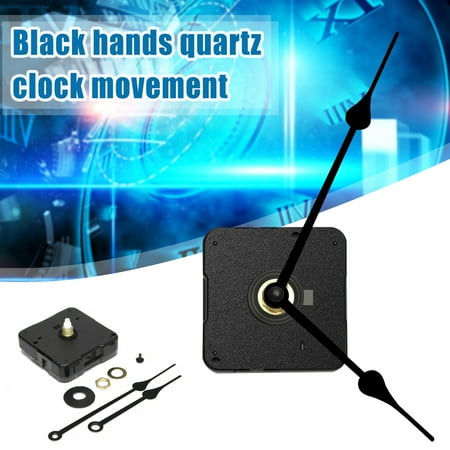 Requires High Torque Movement - 1Pc Black Hands Hight Torque Quartz Clock Movement Long Spindle Repair Tools Parts DIY Replacement Kit